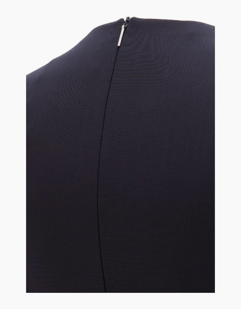 Daleno V-Neck Three Quarter Sleeve Knee Length Dress