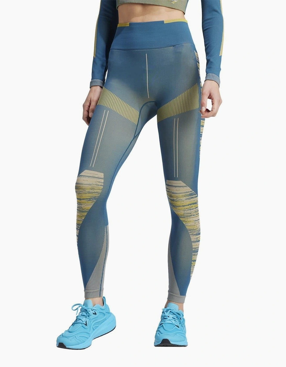 Geometric Patterned Shapewear Leggings