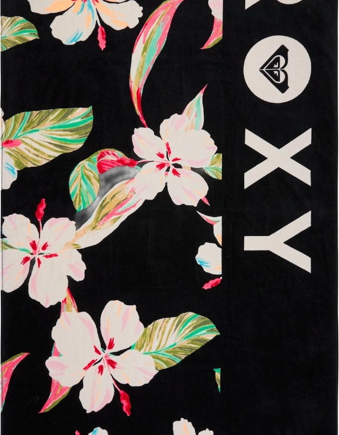 Roxy Womens Cold Water Large Beach Towel - Anthracite Spring Charming - Size, One Size