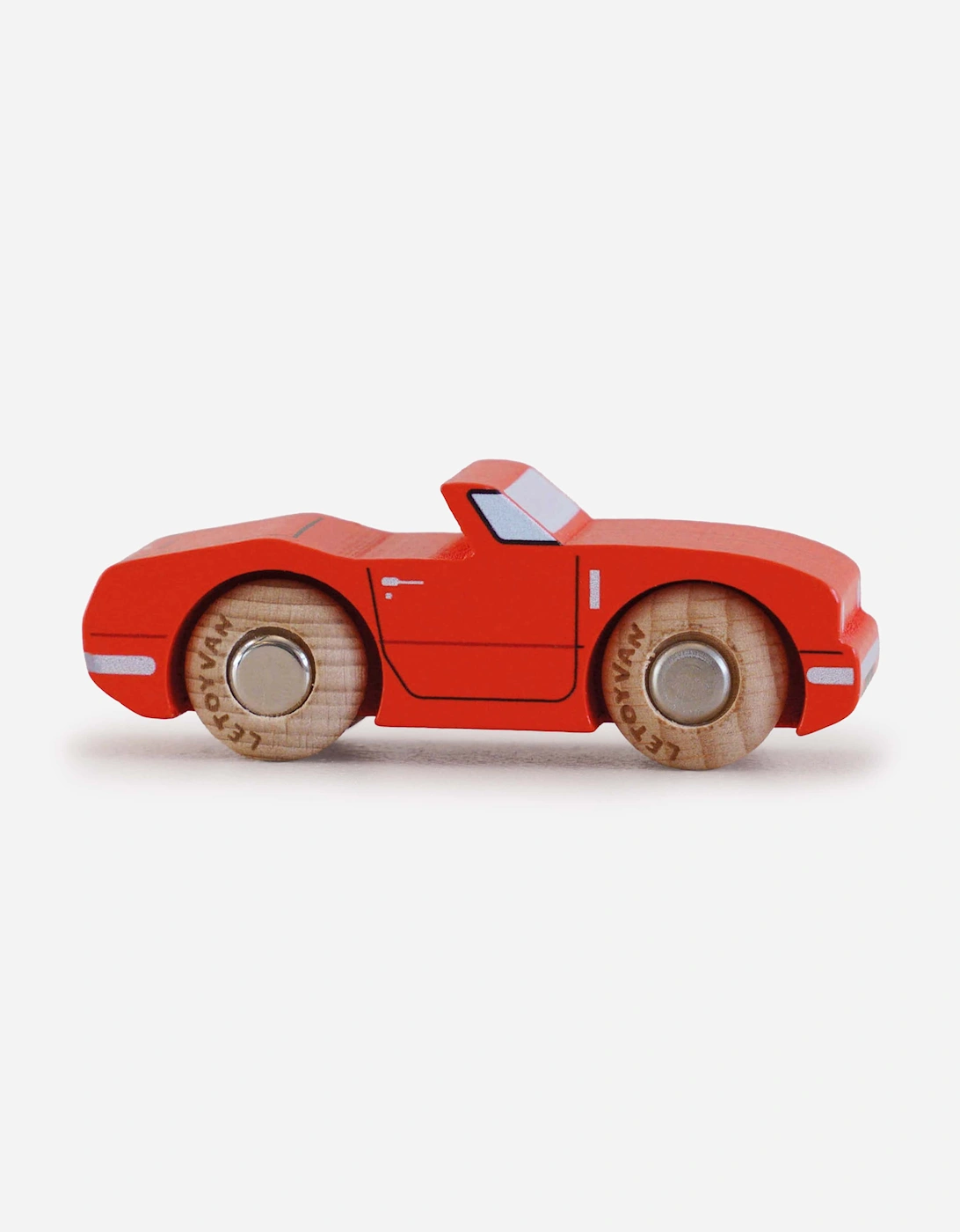 Le Toy Van GT75 Marc Wooden Toy Car in Red (W:8.5cm x D:3cm x 3.2cm)