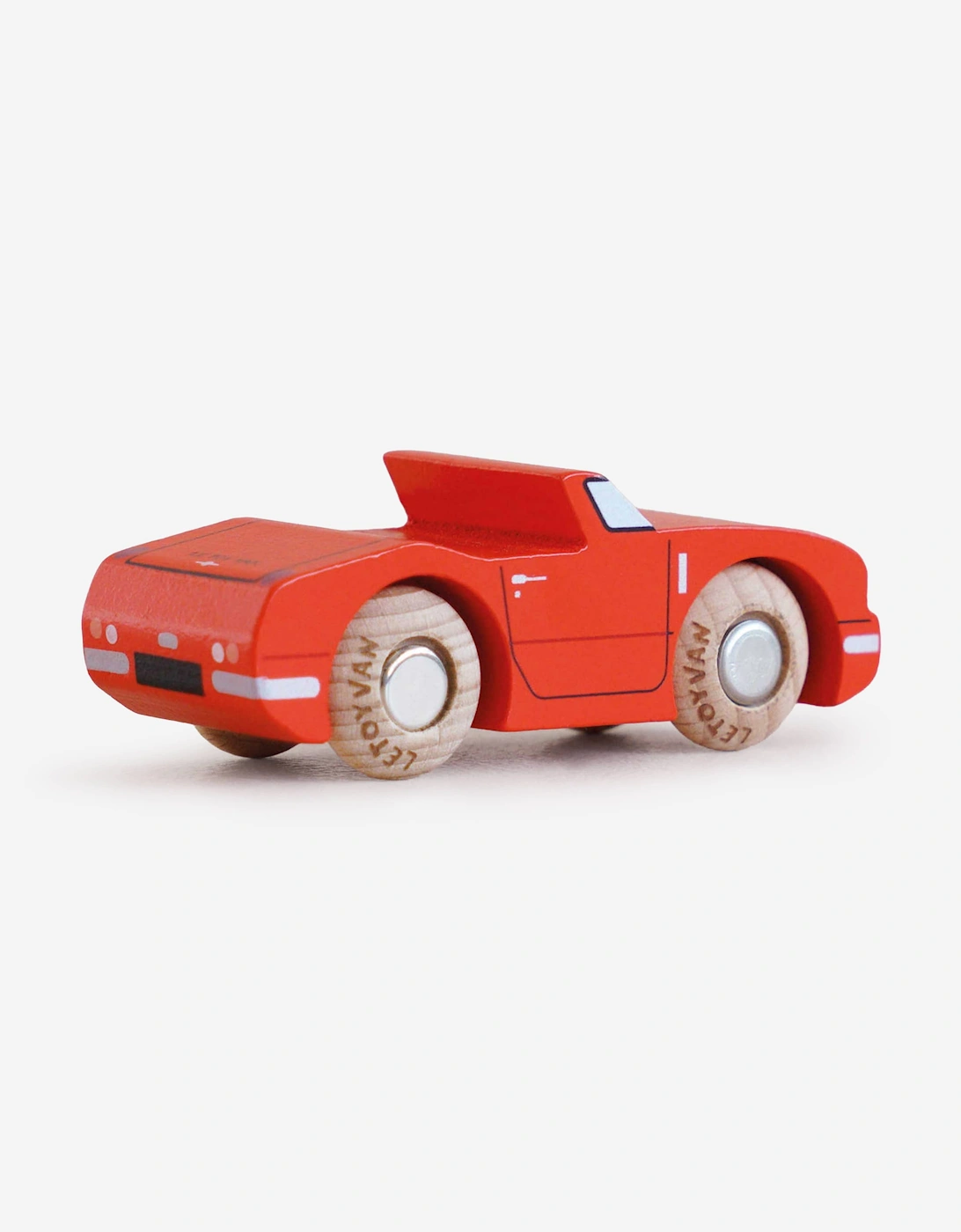 Le Toy Van GT75 Marc Wooden Toy Car in Red (W:8.5cm x D:3cm x 3.2cm)