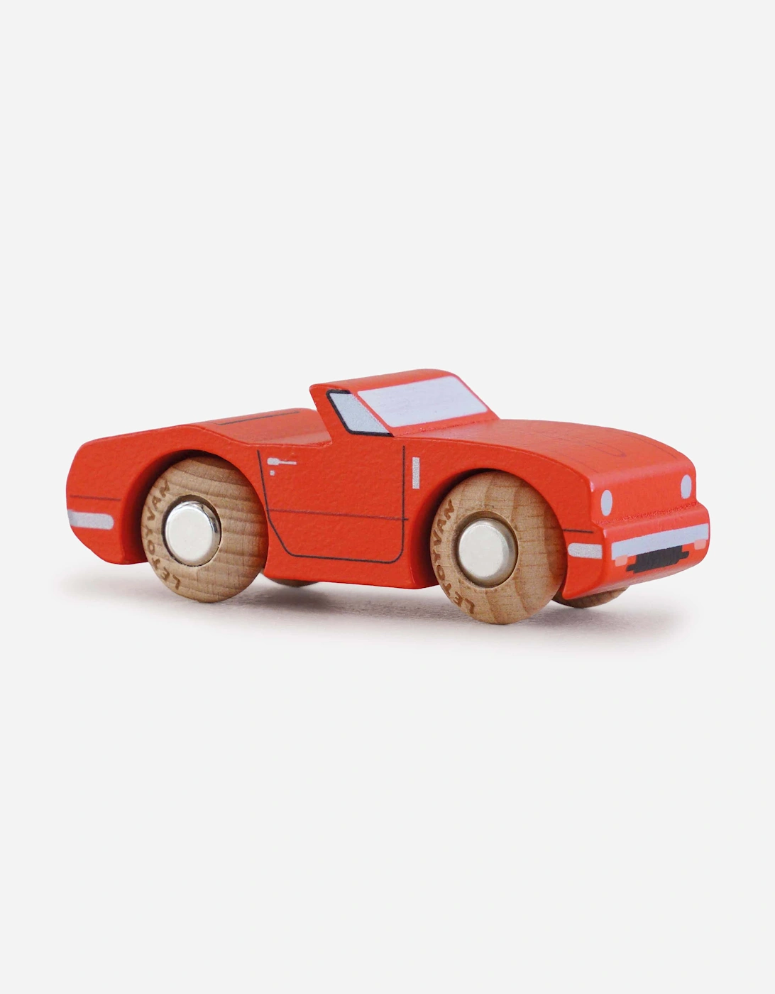 Le Toy Van GT75 Marc Wooden Toy Car in Red (W:8.5cm x D:3cm x 3.2cm)