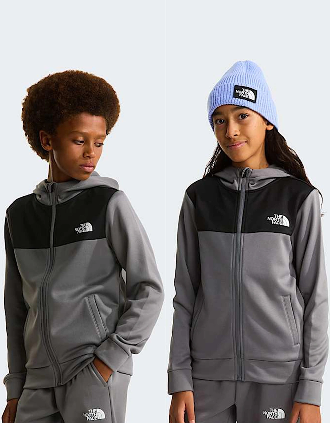 The North Face Kids Reaxion FZ Hoodie in Grey
