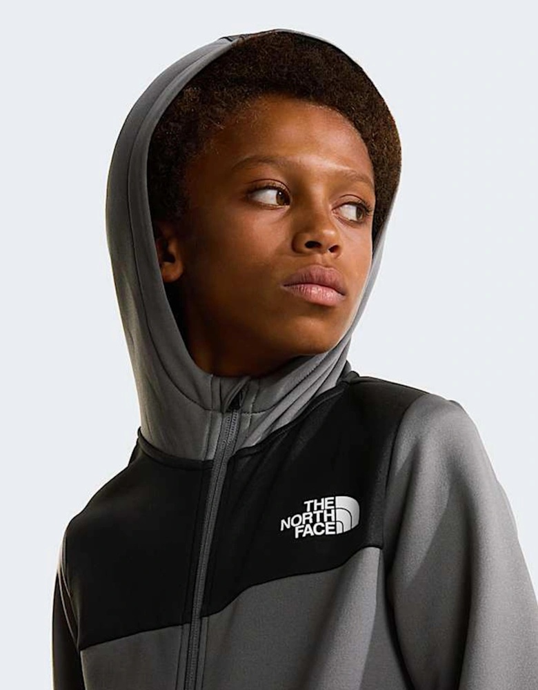 The North Face Kids Reaxion FZ Hoodie in Grey