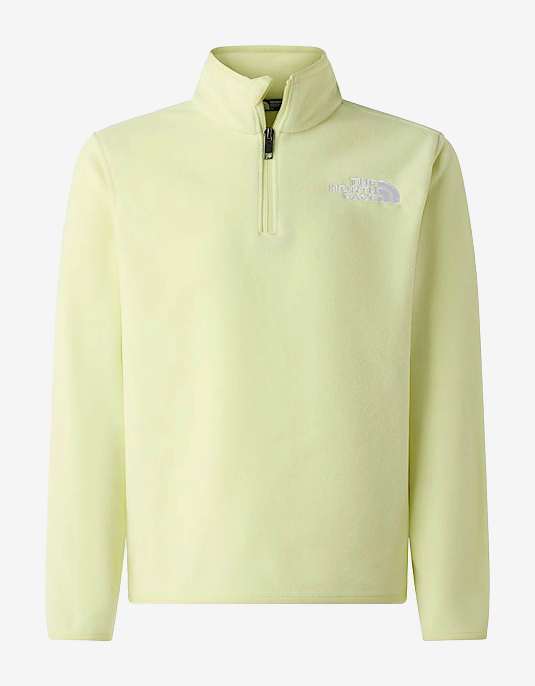 The North Face Girls Yellow 'S Glacier 1/4 Zip Pullover In  14 Years/15 Years/16 Years Size 14 Kids