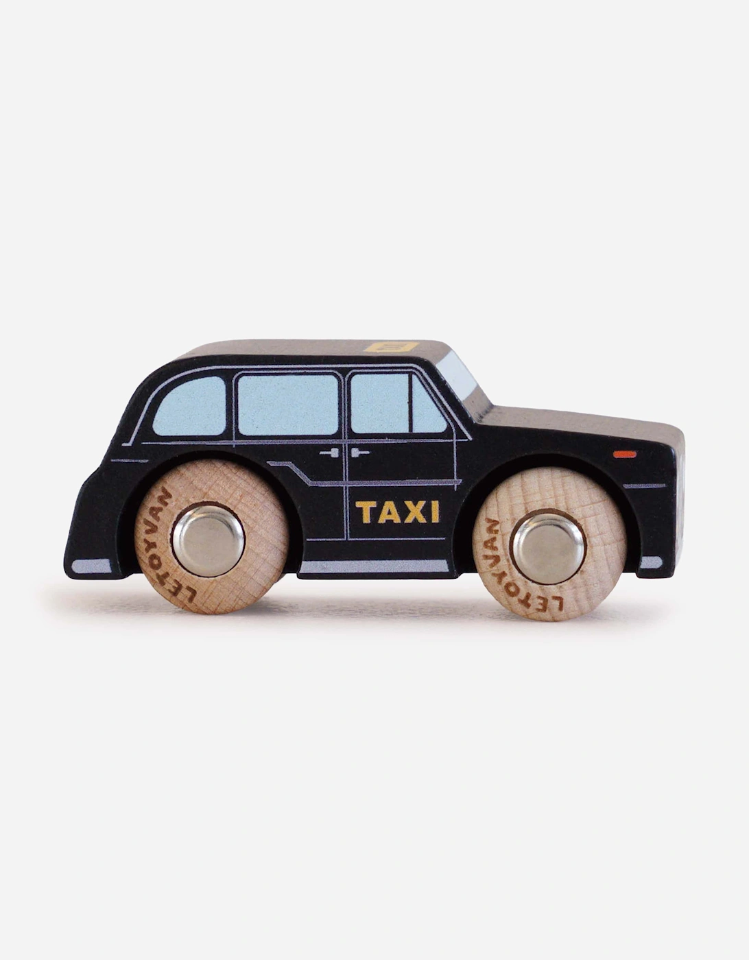 Le Toy Van GT275 Bertie Classic Cab Wooden Toy in Black (W:7.8cm x D:3cm x H:3.7cm)