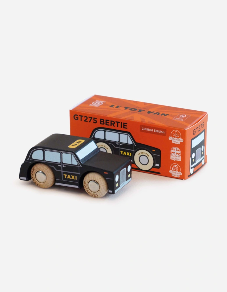 Le Toy Van GT275 Bertie Classic Cab Wooden Toy in Black (W:7.8cm x D:3cm x H:3.7cm)