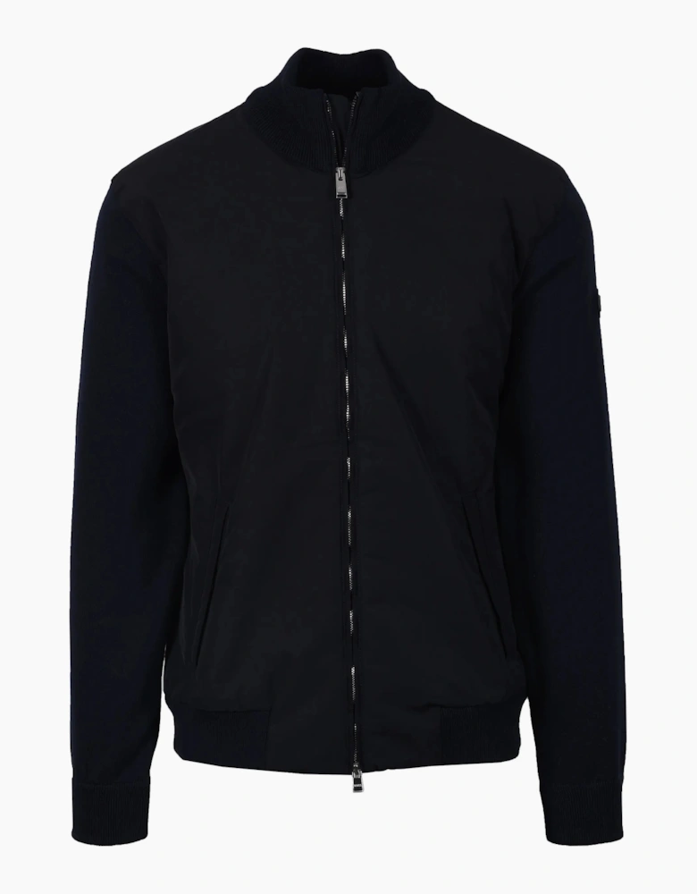 Boss Black Ibaio Mix-Media Jacket Dark Blue