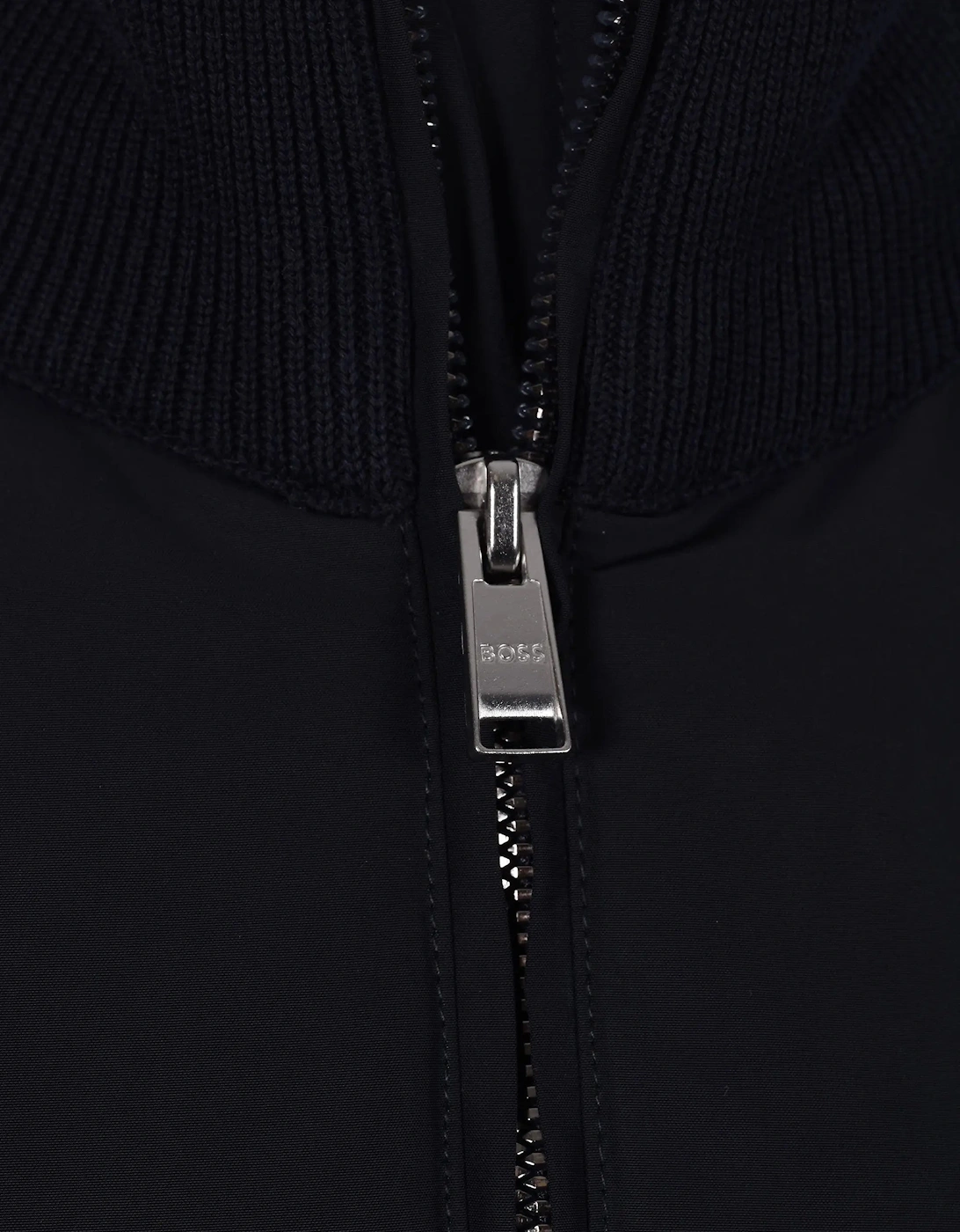 Boss Black Ibaio Mix-Media Jacket Dark Blue