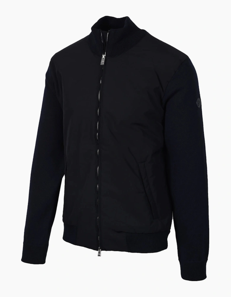 Boss Black Ibaio Mix-Media Jacket Dark Blue