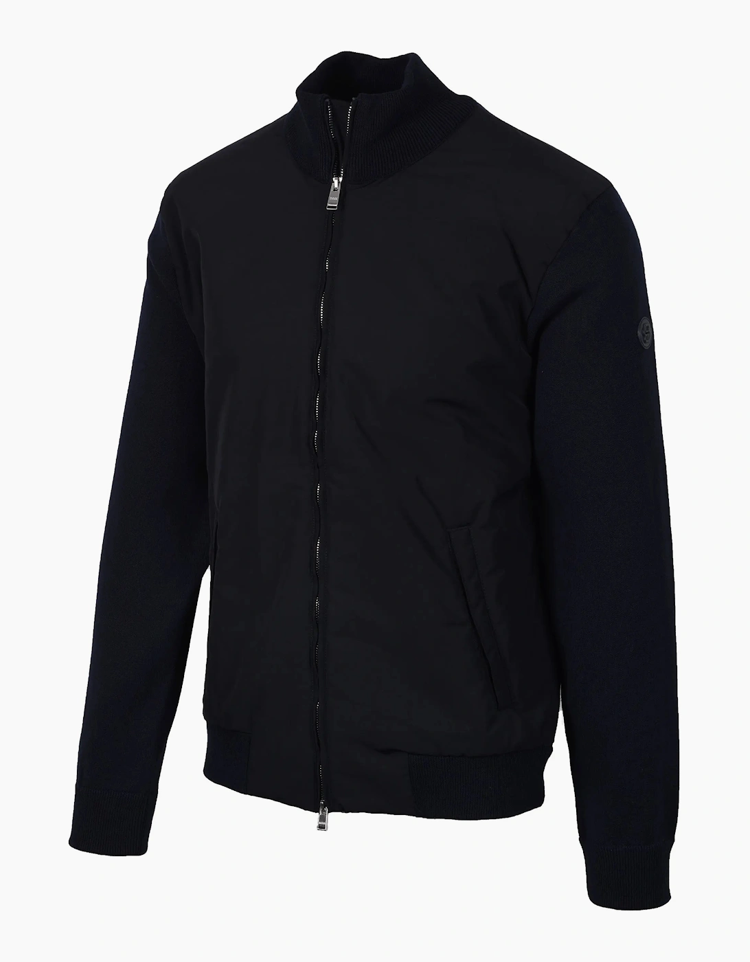 Boss Black Ibaio Mix-Media Jacket Dark Blue
