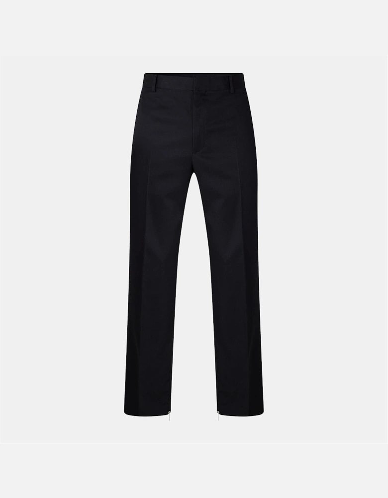 Solid Patterned Slim Pants
