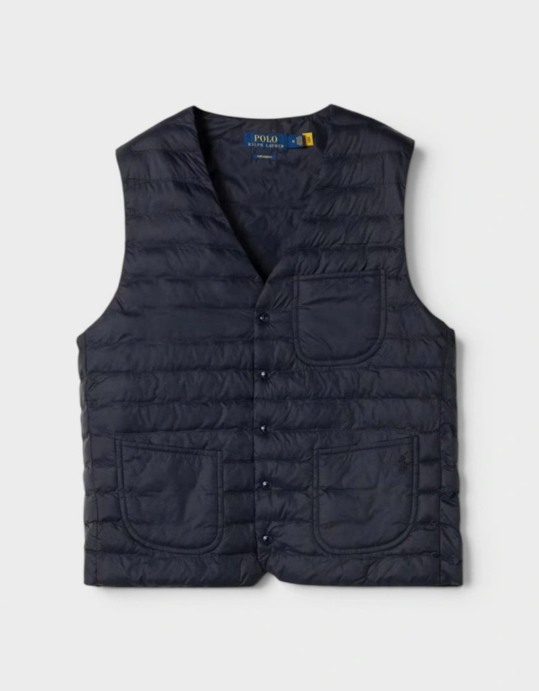 Polo Quilted Padded Gilet Jacket Navy