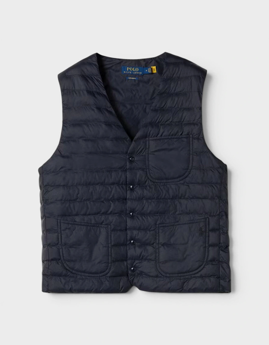 Polo Quilted Padded Gilet Jacket Navy, 3 of 2