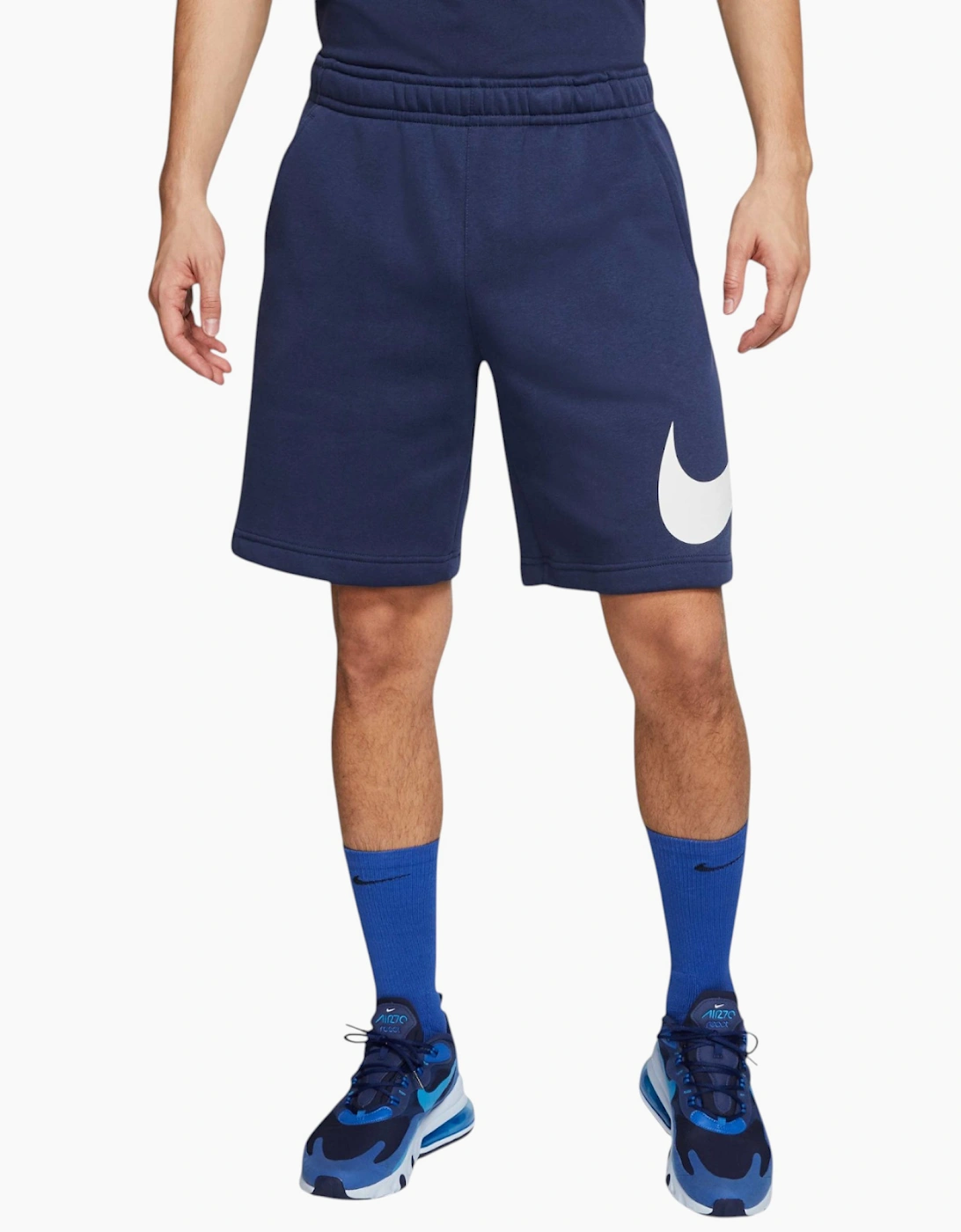Nike Men's Nike Mens Shorts Terry Summer Comfort Half Pants - Navy