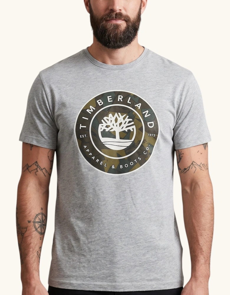 Timberland Mens Printed T Shirts Crew Neck Summer Top Short Sleeve Premium Tee