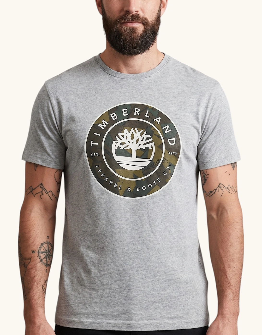 Timberland Mens Printed T Shirts Crew Neck Summer Top Short Sleeve Premium Tee, 5 of 4