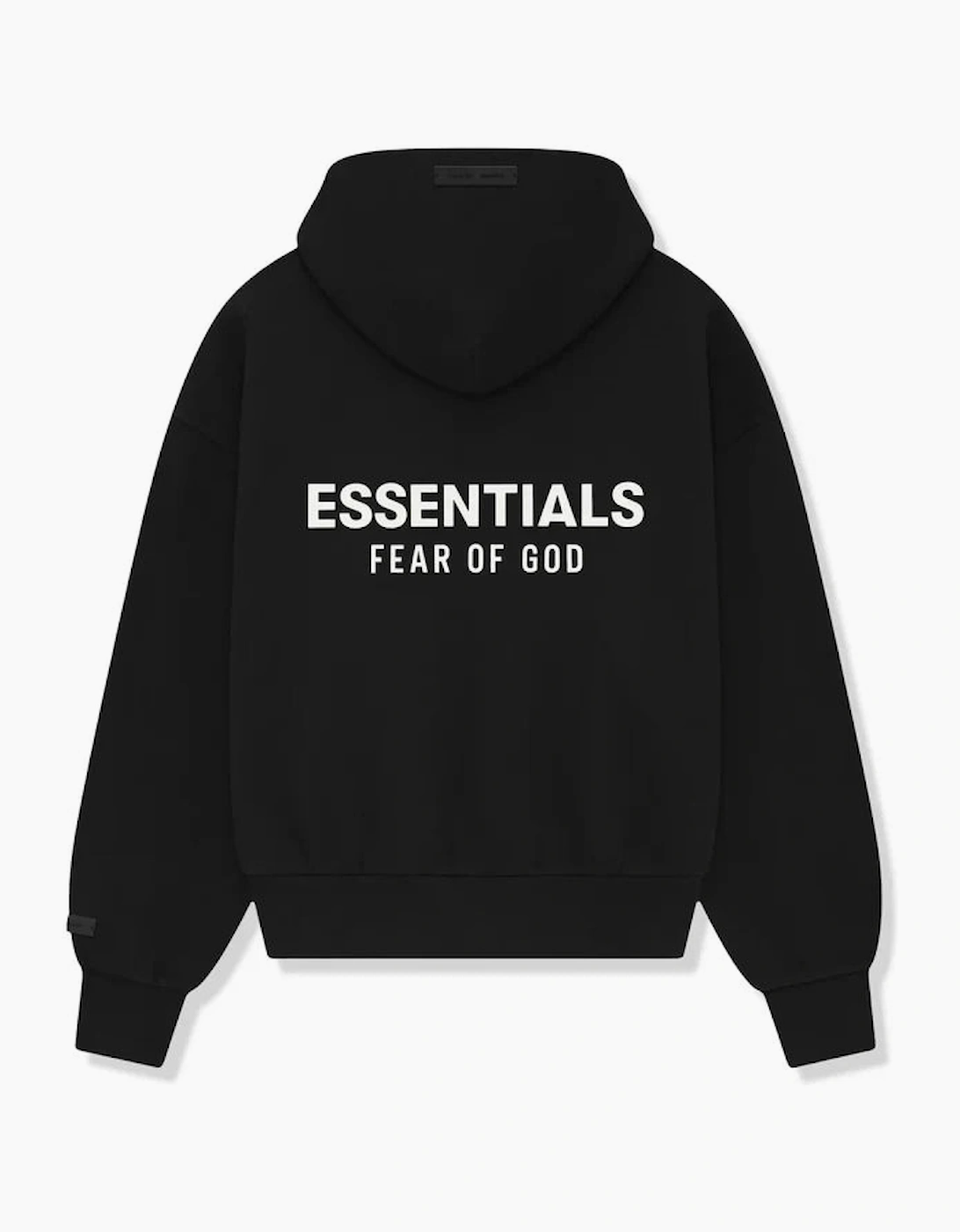 Essentials FW25 Zip Up Hoodie Black
