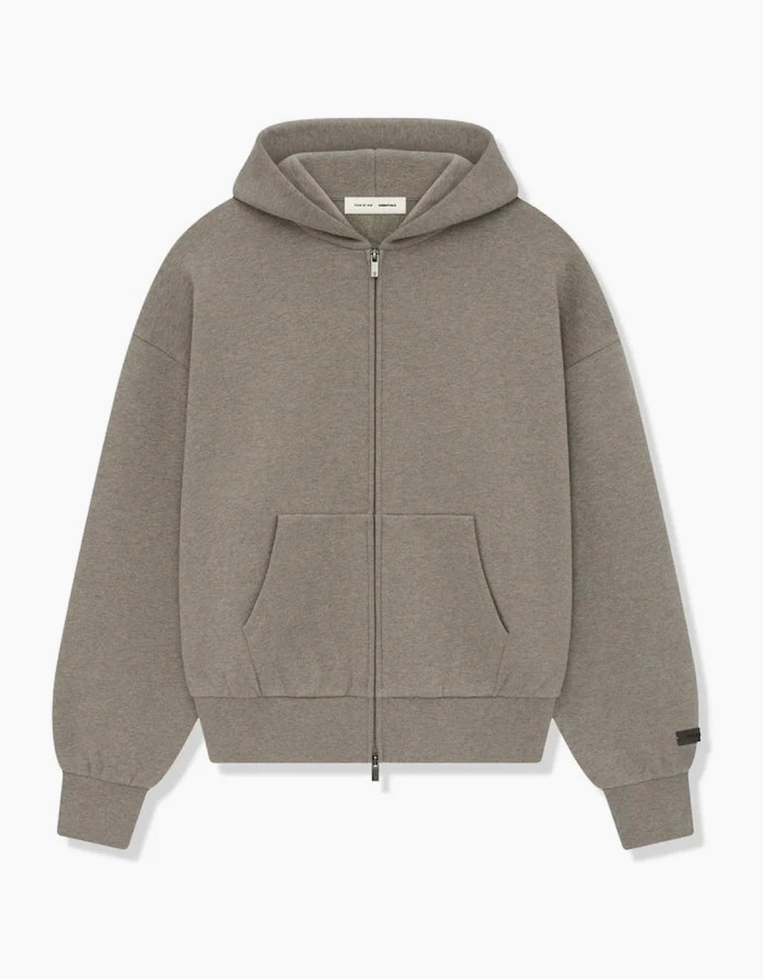 Essentials FW25 Zip Up Hoodie Heather Grey, 3 of 2