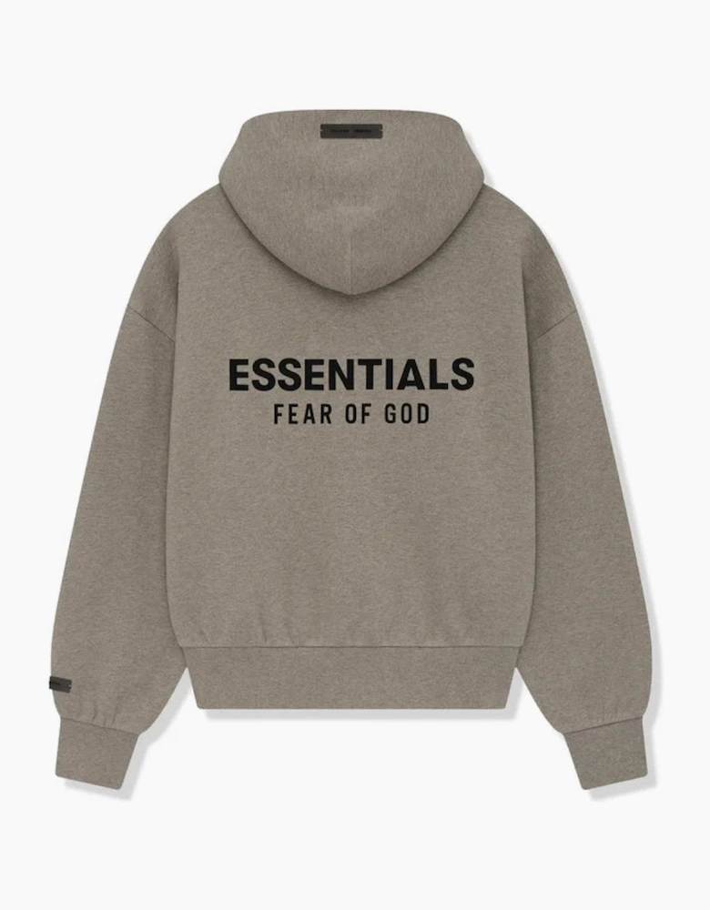 Essentials FW25 Zip Up Hoodie Heather Grey