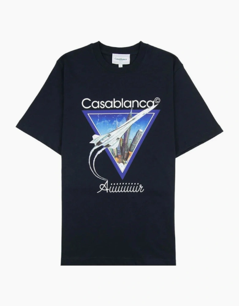 Casa Blanca Tee Shirt Aiiiiiir Concorde Navy