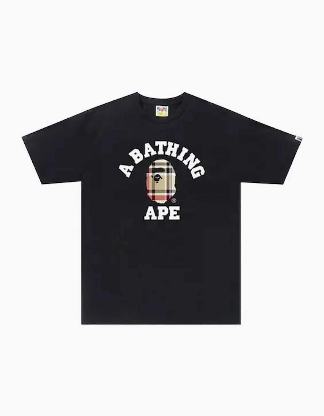 BAPE Check College Tee Black/Beige, 2 of 1