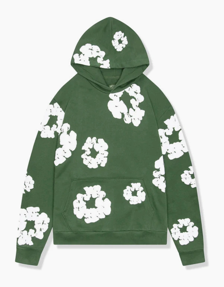Denim Tears Cotton Wreath Green Hoodie