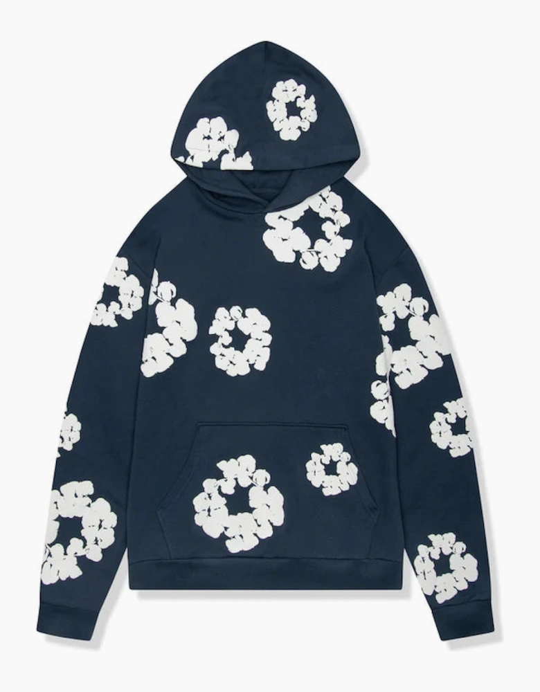 Denim Tears Cotton Wreath Navy Hoodie
