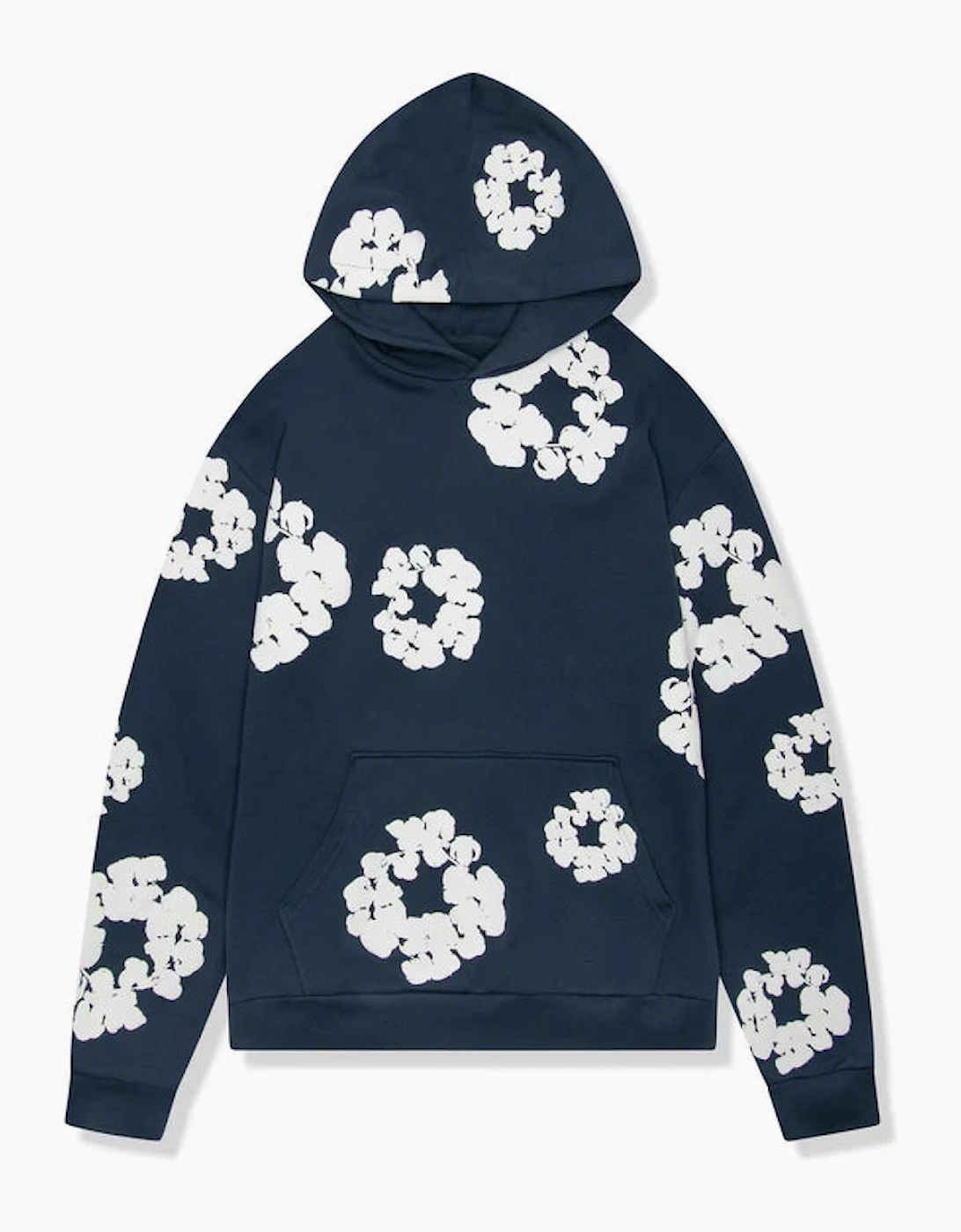 Denim Tears Cotton Wreath Navy Hoodie, 3 of 2