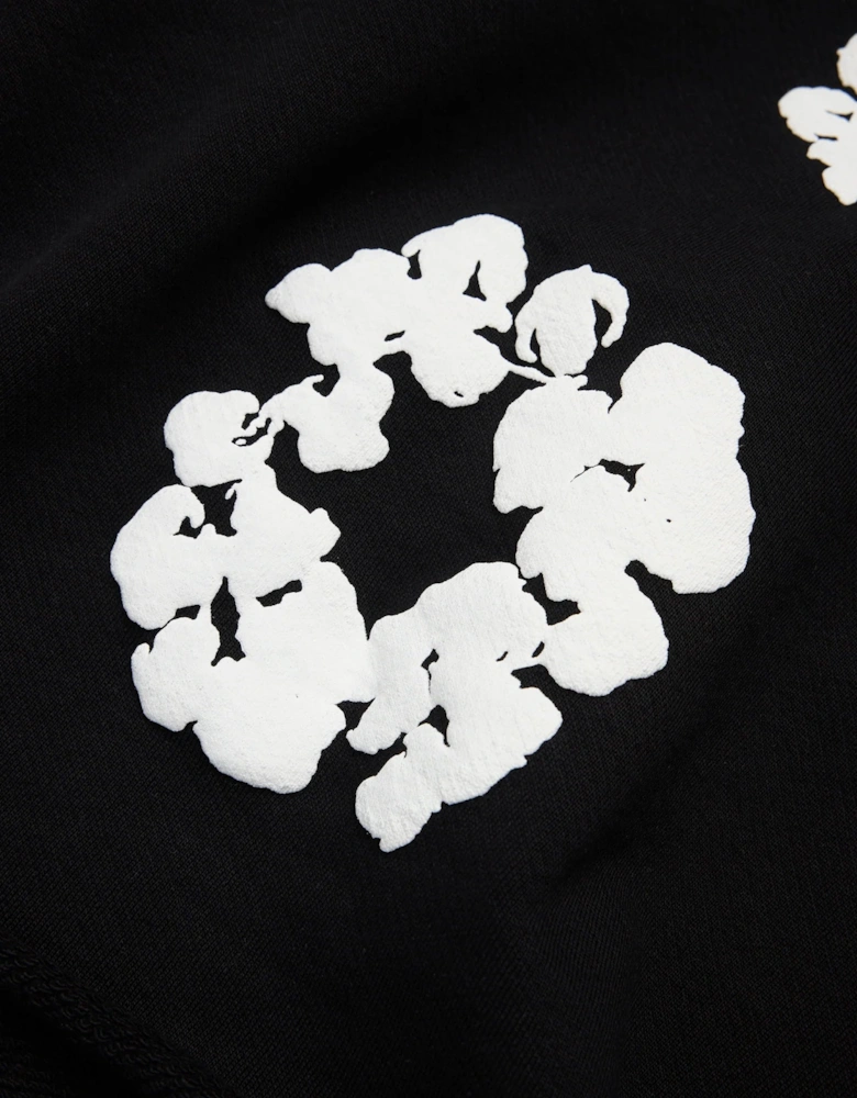 Denim Tears Cotton Wreath Black White Shorts