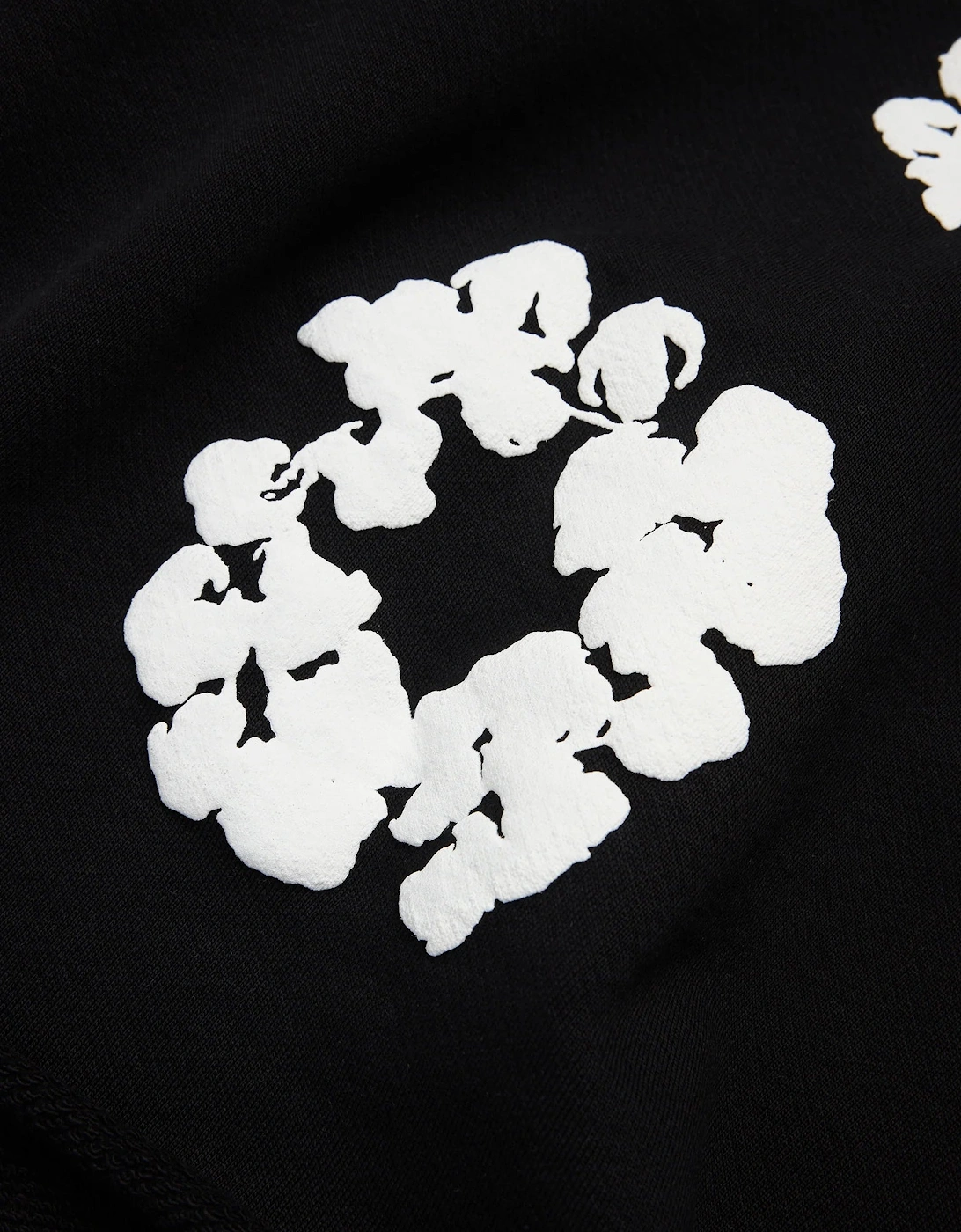 Denim Tears Cotton Wreath Black White Shorts