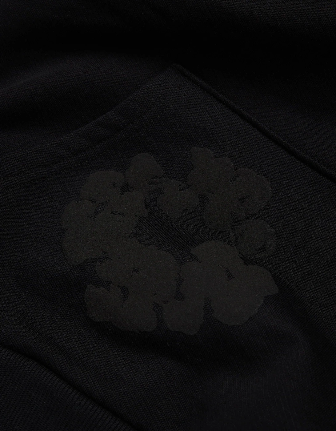 Denim Tears Cotton Wreath Monochrome Hoodie