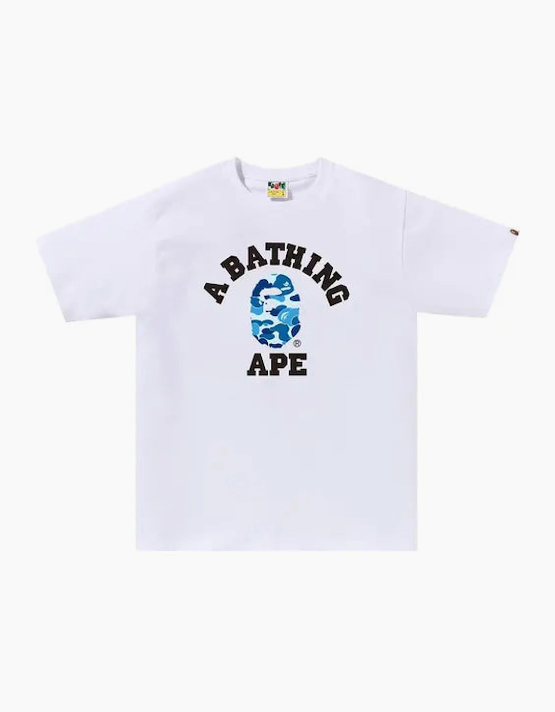 BAPE Flame College Tee White/Blue