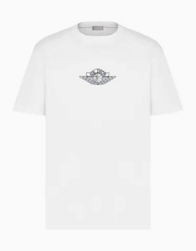Air Dior Wings Logo Jordan Tee Shirt White