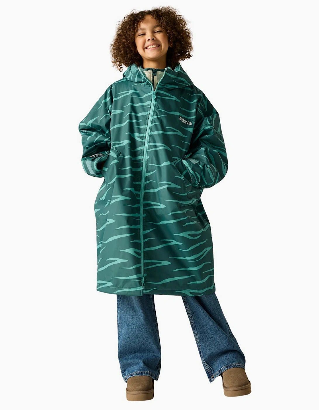 Regatta Kids Spirit Of Adventure Waterproof Changing Robe, 2 of 1