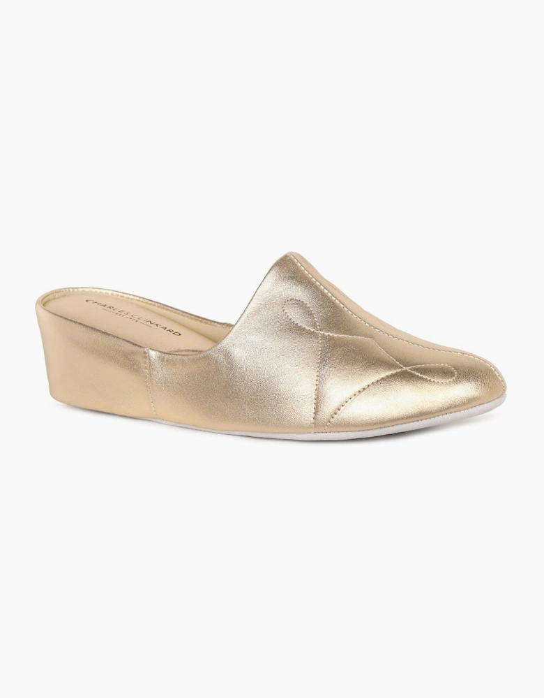Dulcie Leather Ladies Slippers