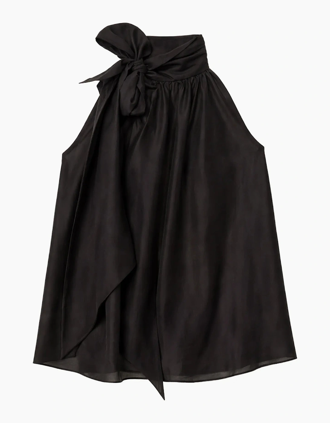 Black Bow Detail Sleeveless Blouse, 7 of 6