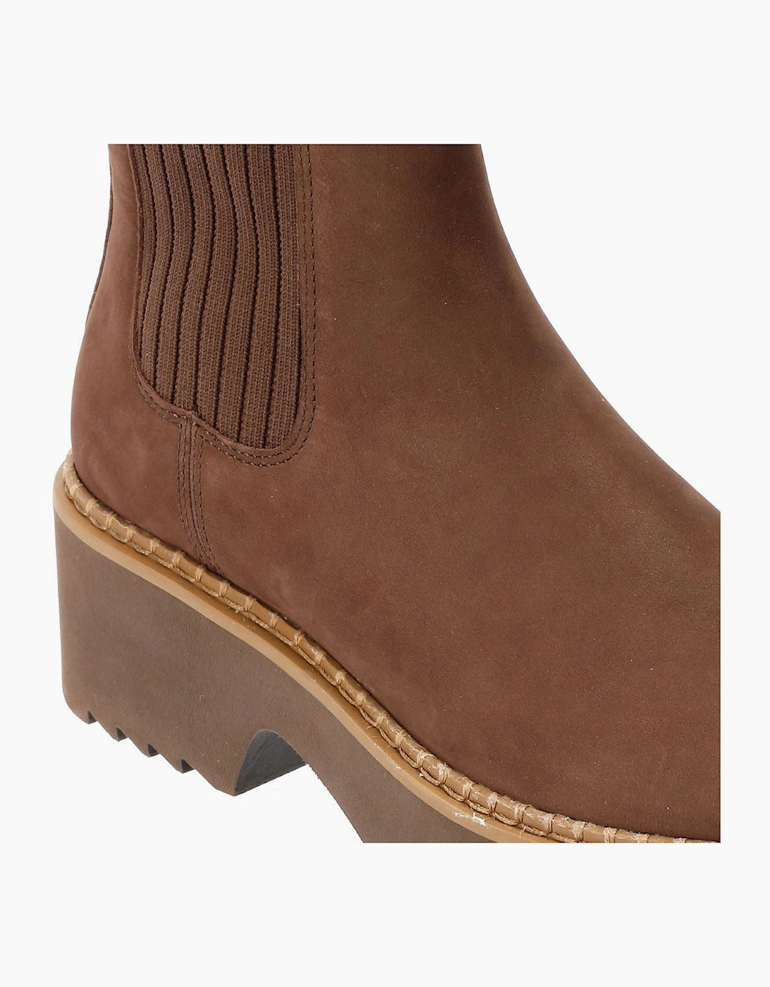 TOMS Millie Nubuck Leather Women's Dark Brown Boots