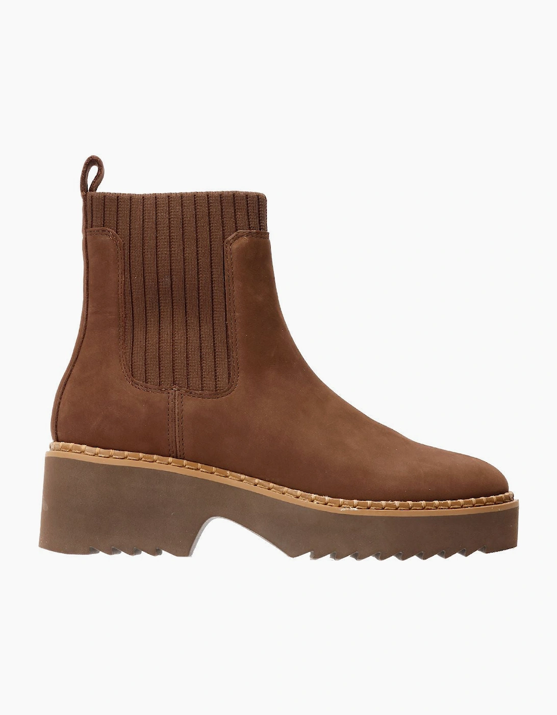 TOMS Millie Nubuck Leather Women's Dark Brown Boots
