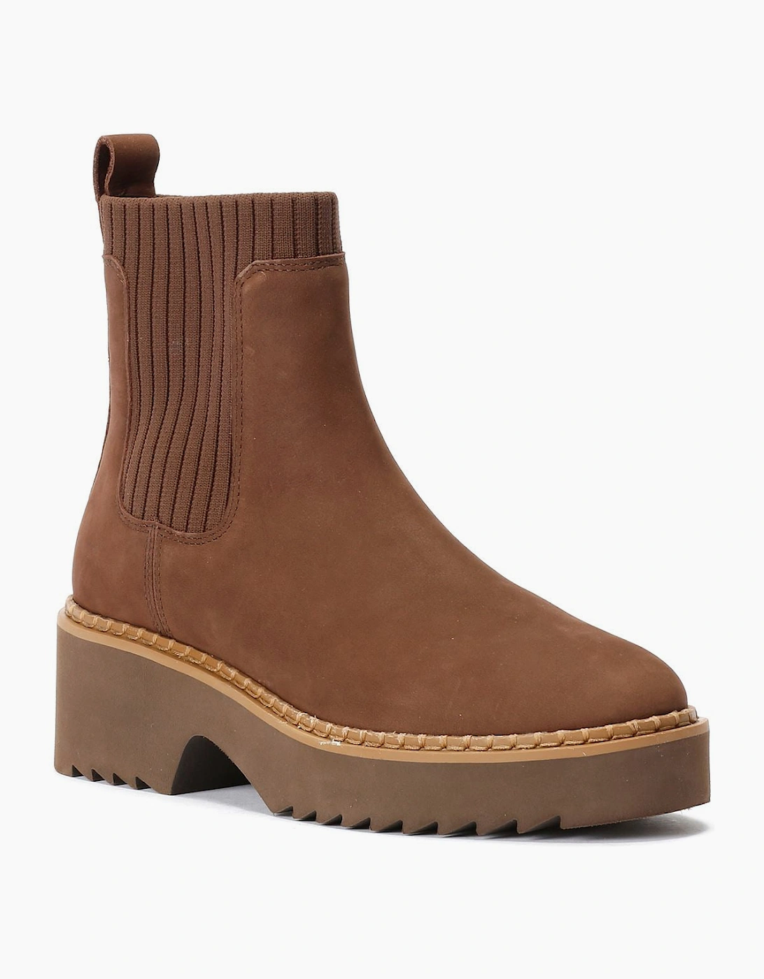 TOMS Millie Nubuck Leather Women's Dark Brown Boots