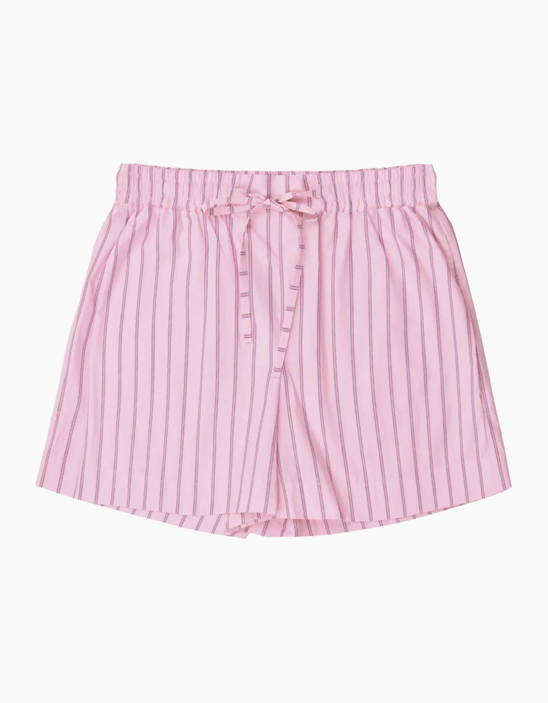 Pink Stripe Cotton Shorts