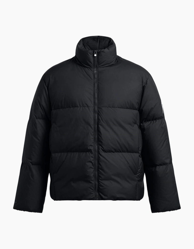 Solid Patterned Down Puffer Jacket
