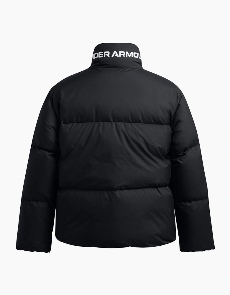 Solid Patterned Down Puffer Jacket