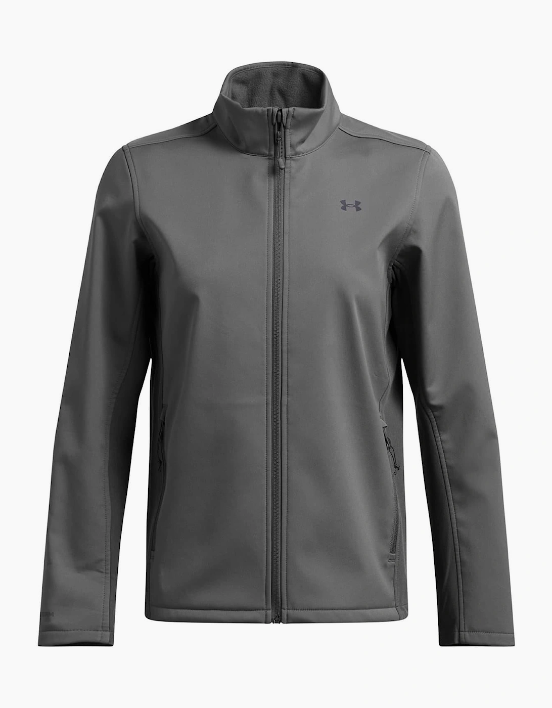 Under Armour Women's Grey Solid Patterned Puffer Jacket - Size 10