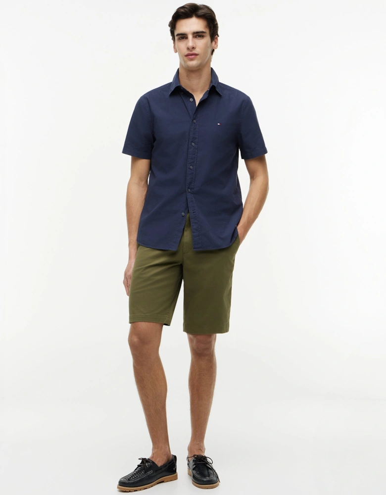 Tommy Hilfiger GMD Poplin Mens Short Sleeve Shirt - Carbon Navy