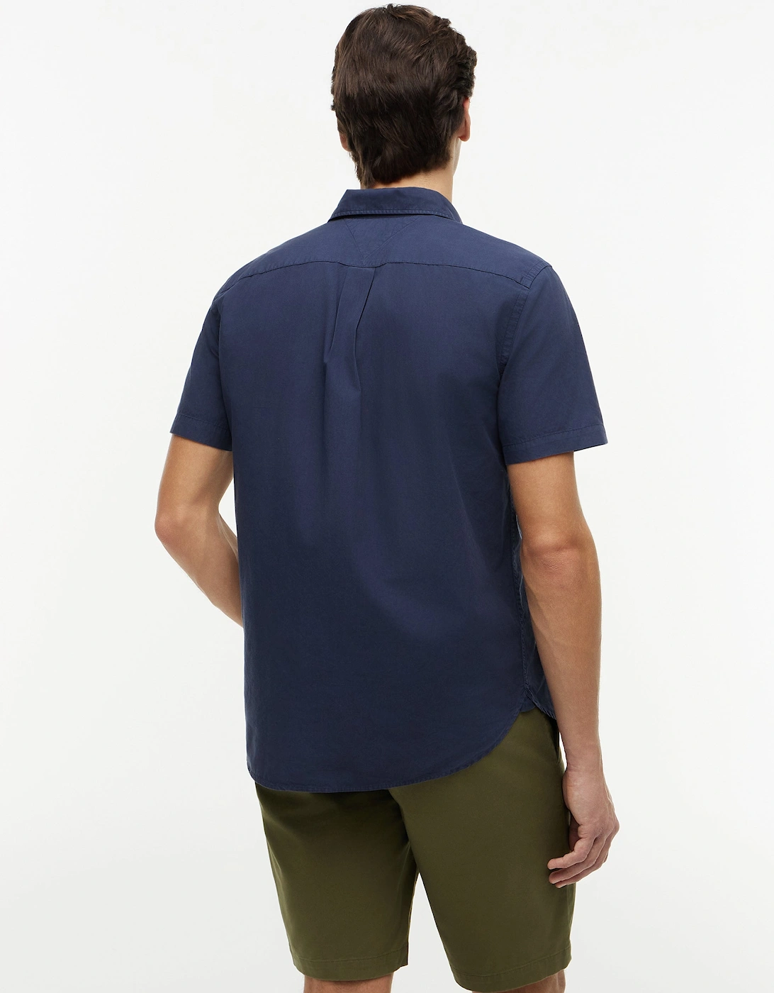 Tommy Hilfiger GMD Poplin Mens Short Sleeve Shirt - Carbon Navy