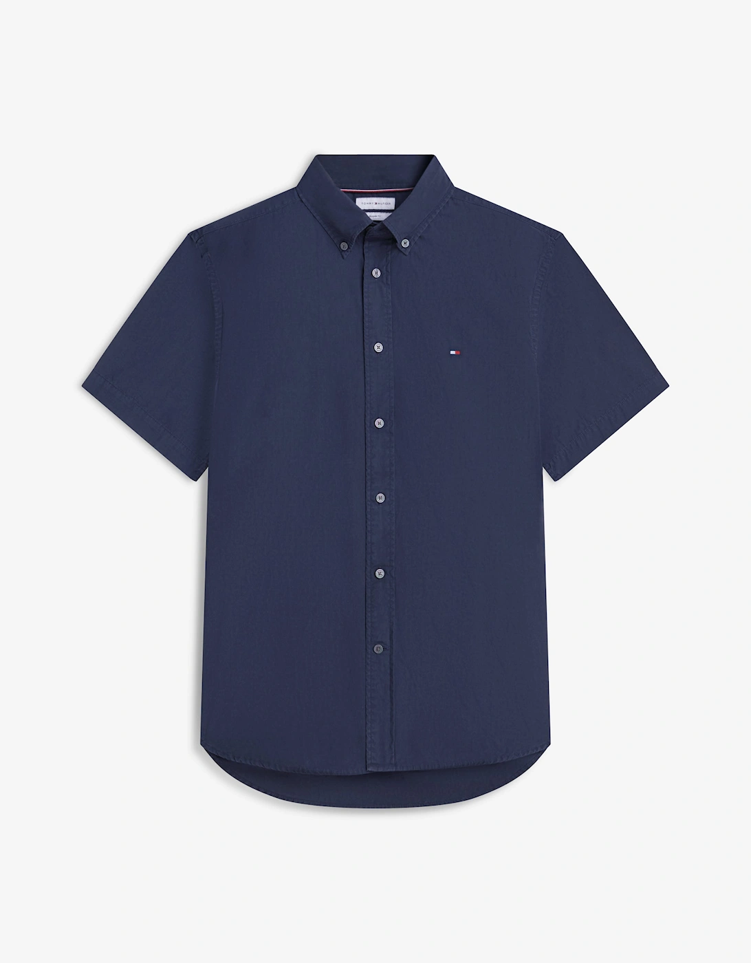 Tommy Hilfiger GMD Poplin Mens Short Sleeve Shirt - Carbon Navy