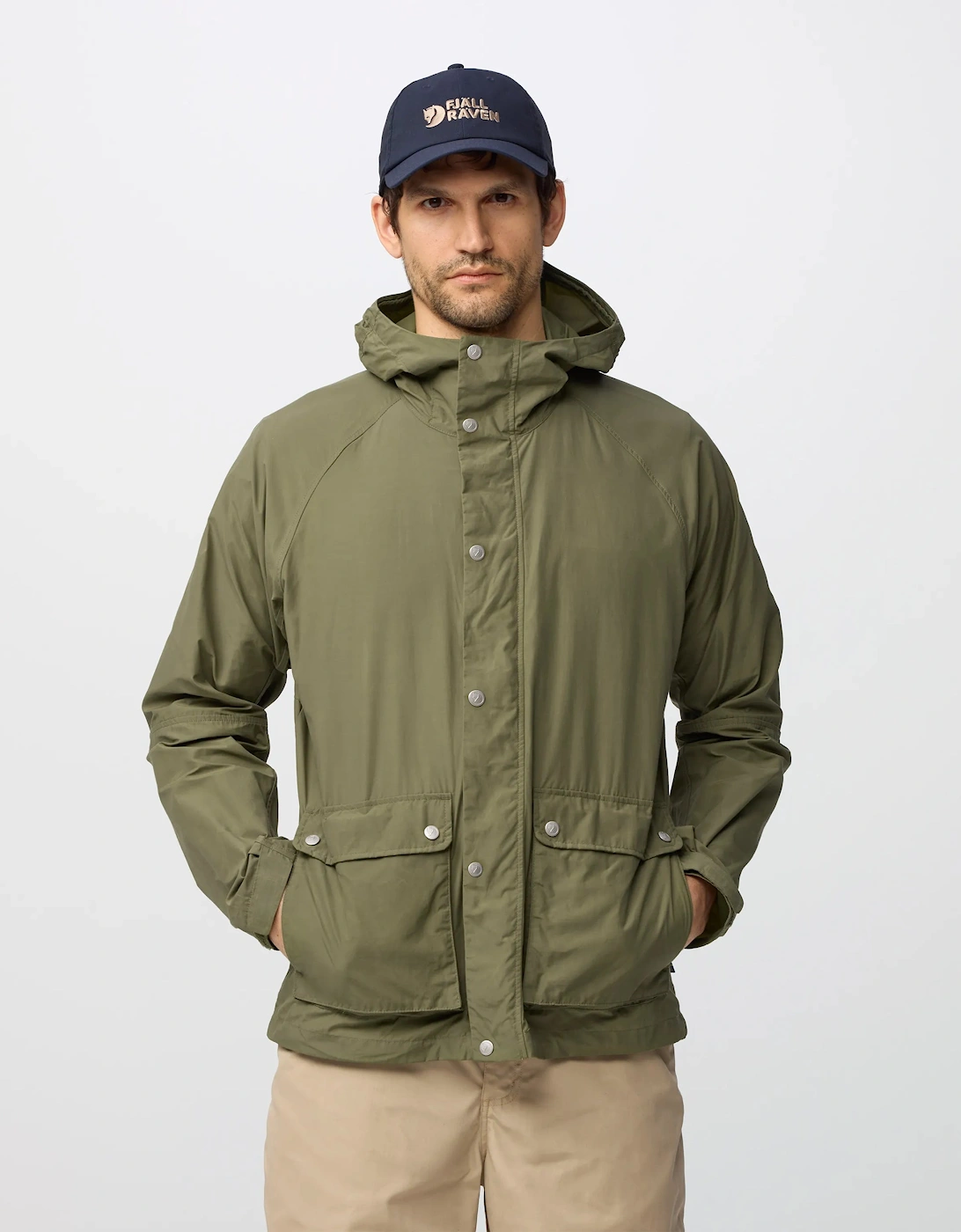 Fjallraven Vardag Vindby Mens Weather Resistant Jacket - Green 620