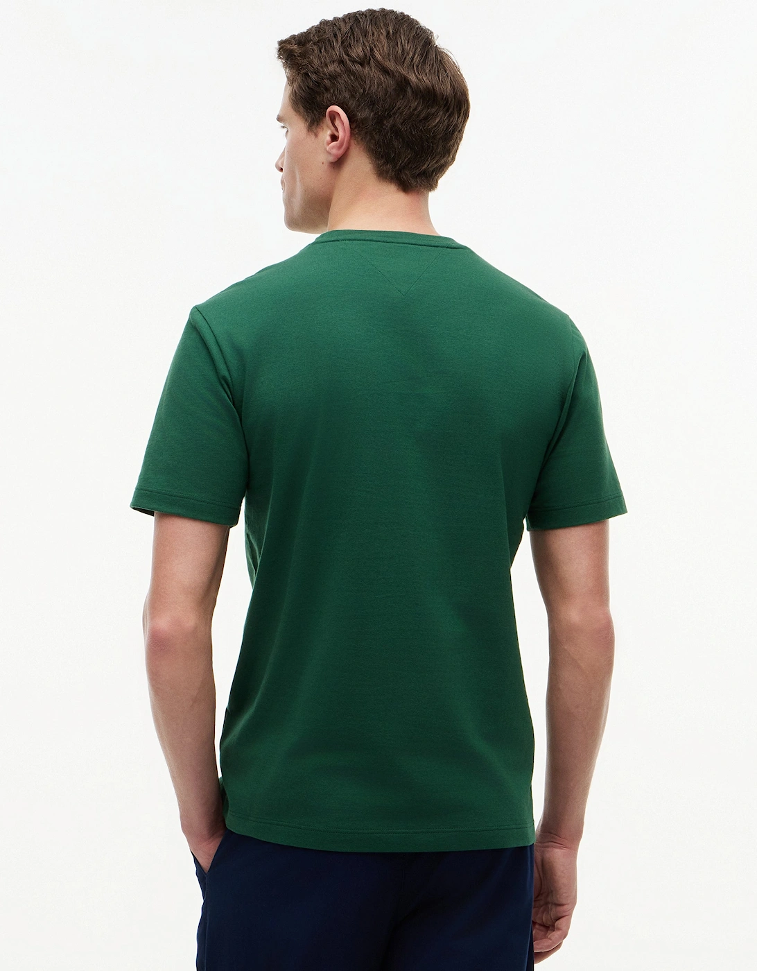 Tommy Hilfiger Essential Seasonal Regular Fit Solid Mens T-Shirt - Street Green
