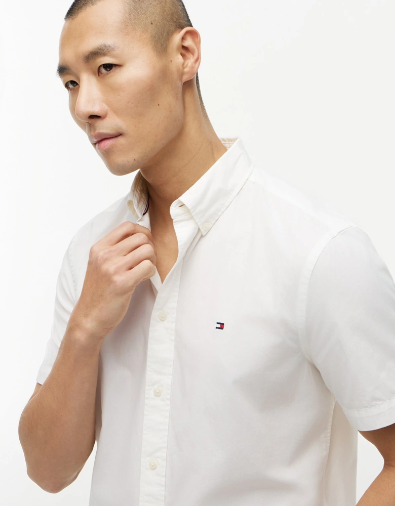 Tommy Hilfiger GMD Poplin Mens Short Sleeve Shirt - White